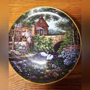 Franklin Mint 'Olde Mill Cottage' Ltd. Edt. Plate